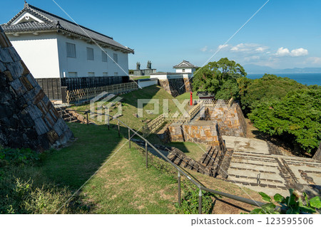 Tomioka Castle, a natural fortress in Reihoku-cho, Amakusa-gun, Kumamoto Prefecture, which withstood the fierce attack of the rebel army led by Amakusa Shiro 123595506