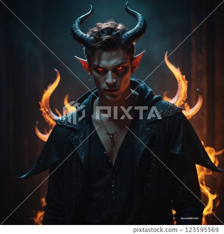 Burning Flame Demon 123595569