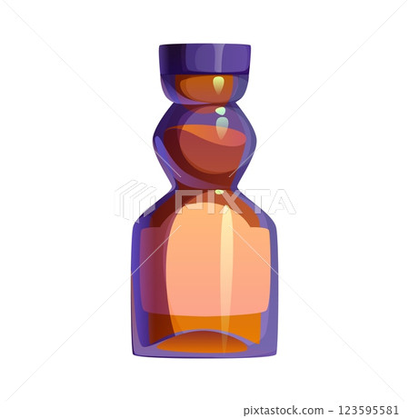 American cowboy whiskey bottle font type letter I. Wild West drink kids ABC symbol, cartoon vector type letter. American Western font element or cowboy English alphabet typeset sign 123595581