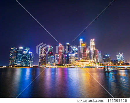 Singapore Marina Bay Night view 123595826
