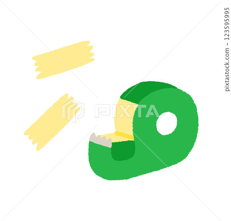 簡單可愛的膠帶手繪插畫 簡單可愛的膠帶手繪插畫 123595995