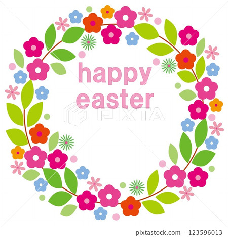 復活節快樂 復活節快樂 框架 白色空間 復活節快樂 復活節快樂 框架 白色空間 123596013
