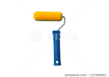 PNG, Paint, paint roller, isolated on white background 123596083