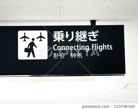 福岡機場換乘資訊標識 123596109