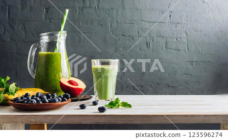 Beauty, health, smoothie, drink 123596274