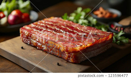 Smoked bacon Smoked bacon 123596477