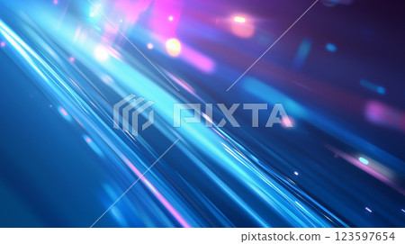 Futuristic blue light rays energetic abstract background 123597654