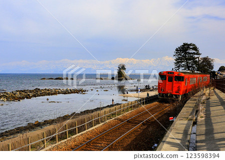 Amaharashi Coast and Himi Line 2 123598394