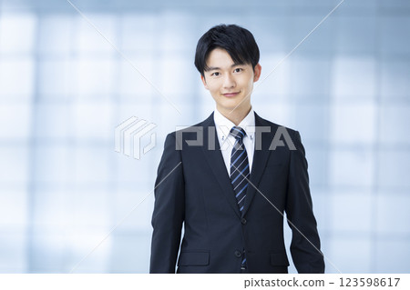 Business, end of life, young man wearing a suit Business, end of life, young man wearing a suit 123598617