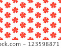 Botanical floral seamless pattern. Vector flower repeat textile 123598871