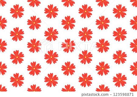 Botanical floral seamless pattern. Vector flower repeat textile Botanical floral seamless pattern. Vector flower repeat textile 123598871