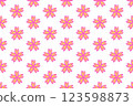 Botanical floral seamless pattern. Vector flower repeat textile 123598873