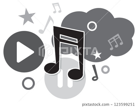 Dynamic Music Mix Illustration 123599251