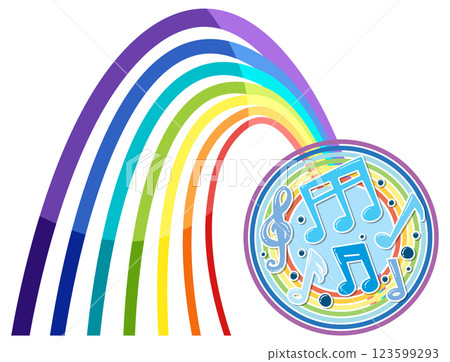 Colorful Musical Harmony Illustration 123599293