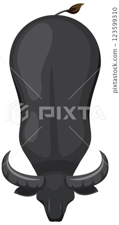 Top-Down View of a Buffalo 123599310