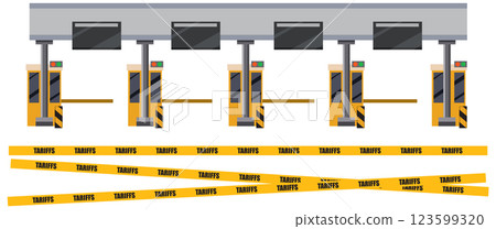 Economic Barriers and Trade Tariffs 123599320