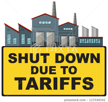 Factory Closure Due to Tariff Impact 123599342