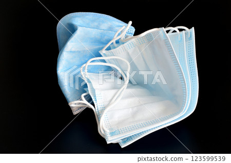 Gauze medical mask. Gauze medical mask. 123599539