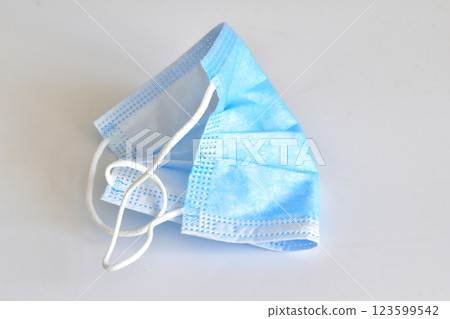Gauze medical mask. Gauze medical mask. 123599542
