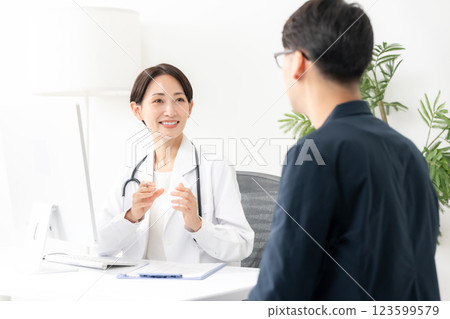 Female doctor examination 123599579