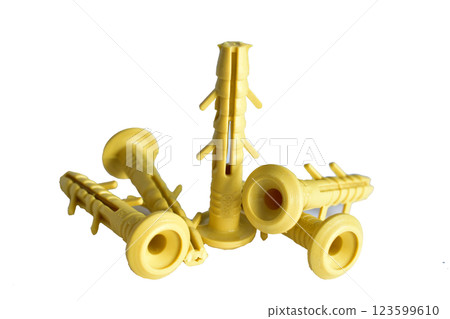 construction dowels on a white background with space for text construction dowels on a white background with space for text 123599610