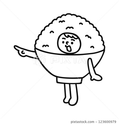 穿著悟飯服裝的人，指點，畫線 123600979