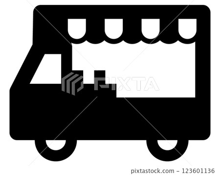 食品卡車圖標 食品卡車圖標 123601136