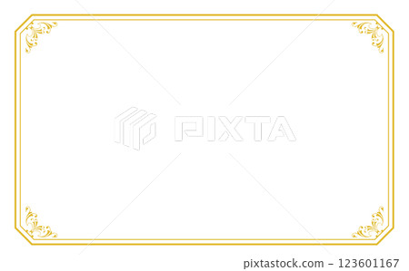 Golden decoration vector illustration material Golden decoration vector illustration material 123601167