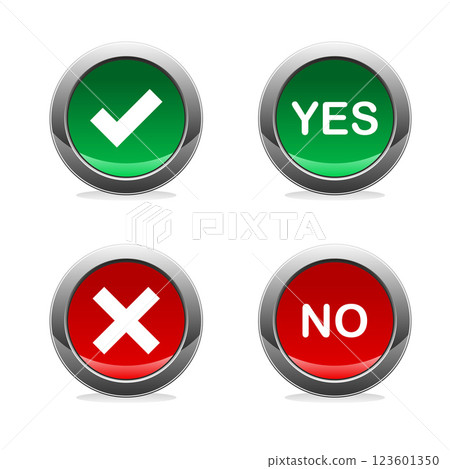 Digital buttons collection for website design and mobile app development 123601350