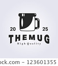 vintage mug logo template design graphic 123601355