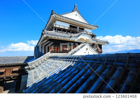 【愛媛郡】晴天的松山城塔 123601408