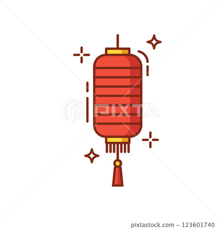 Chinese lantern icon 123601740