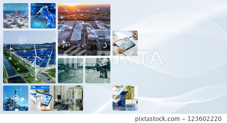 Collage of various environmental images - Horizontal visuals for banners and advertisements 123602220