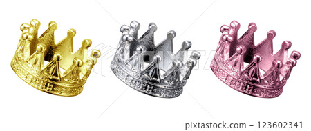 金、銀、銅皇冠 123602341