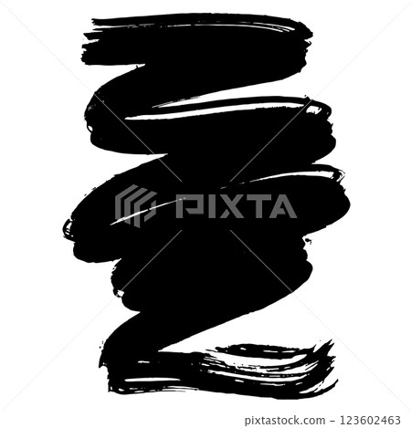 Hand Drawn Painted Brush Grunge Stroke Banner for Text Boxes 123602463