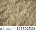 The brown craft paper texture background has a crumple look. 123602589