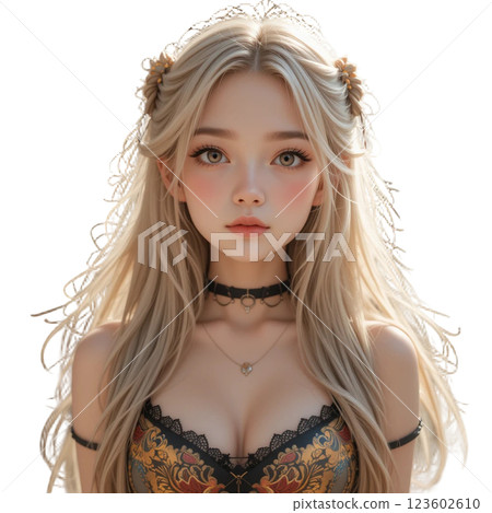 girl in black dress girl in black dress 123602610