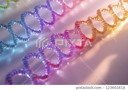 Group of dna strands in a scientific research laboratory setting for genetic studies 123602618