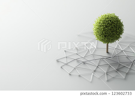 Network: Concept image of people connected through IT 123602733