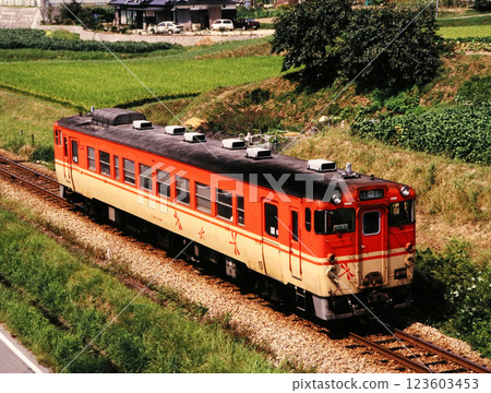 1997年嶋新線三日月站附近的Kiha 40 1997年嶋新線三日月站附近的Kiha 40 123603453