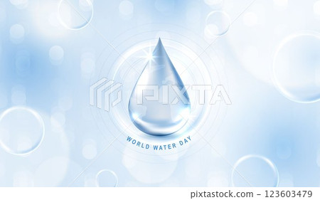World Water Day. accelerating change and every drop matters. Saving water and world environmental protection concept. save water, clean renewable energy. water for peace. vector design. World Water Day. accelerating change and every drop matters. Saving water and world environmental protection concept. save water, clean renewable energy. water for peace. vector design. 123603479