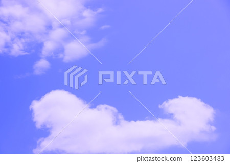 Blue sky with clouds (wallpaper material) 123603483