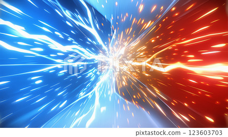 "Comparative red and blue energy background" "Comparative red and blue energy background" 123603703