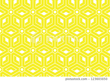 Abstract geometric pattern. A seamless vector background. White and yellow ornament. Graphic modern pattern. Simple lattice graphic design Abstract geometric pattern. A seamless vector background. White and yellow ornament. Graphic modern pattern. Simple lattice graphic design 123603850