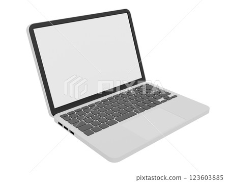 面向右側的筆記型電腦 123603885