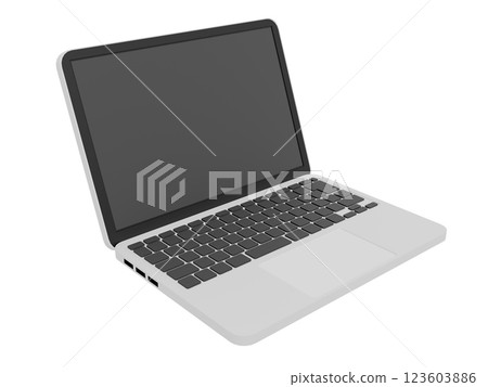 面向右側的筆記型電腦 123603886