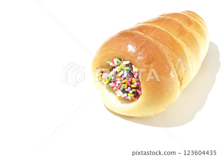 Chocolate cornet photographed alone on a white background Chocolate cornet photographed alone on a white background 123604435