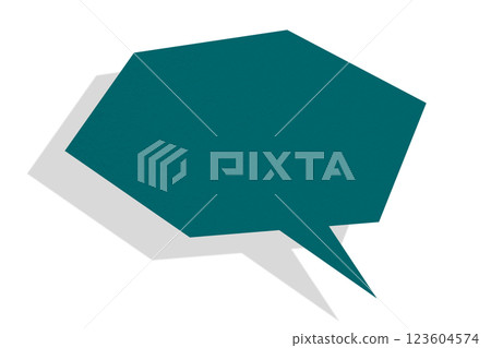 Green paper speech bubbles separate on transparent background Green paper speech bubbles separate on transparent background 123604574