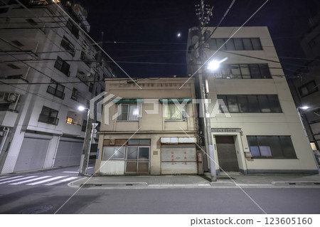 Urban Cityscape Featuring Iconic Red Tower and Skyscrapers, Tokyo Dec 9 2024 123605160