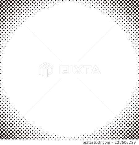 Monotone halftone (dot gradation) background illustration (black on white background) Monotone halftone (dot gradation) background illustration (black on white background) 123605259